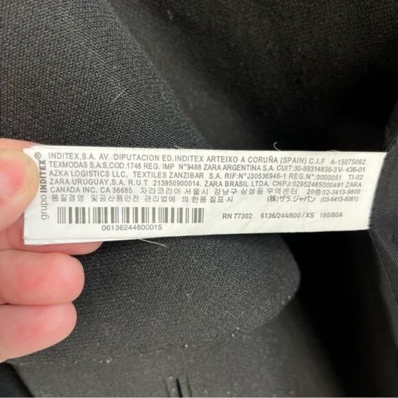 Zara Coat with Box Puff Sleeve Midi Jacket - Picture 11 of 12